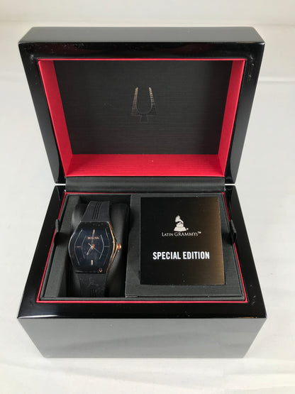 Bulova Modern Latin GRAMMY® Gemini Two-Tone Strap Watch with Tonneau Black Dial