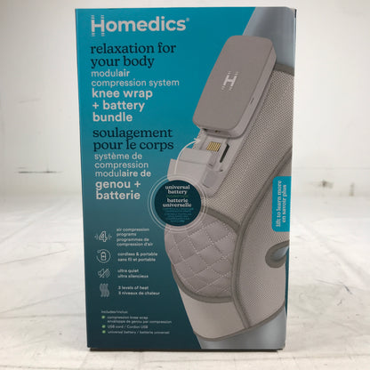 HoMedics Modulair Knee Compression Wrap & Battery Bundle