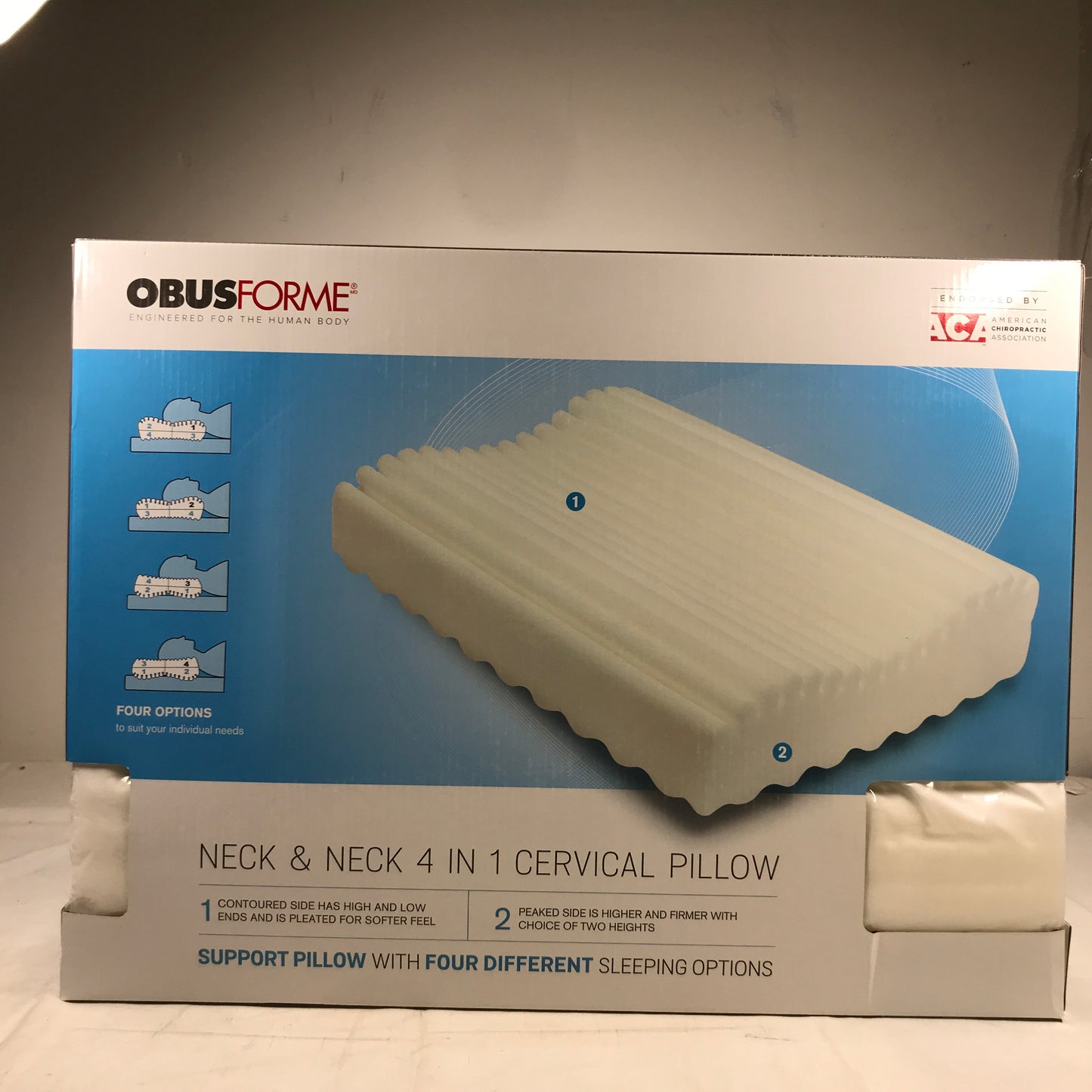 OBUSFORME Neck & Neck 4 in 1 Cervical Pillow