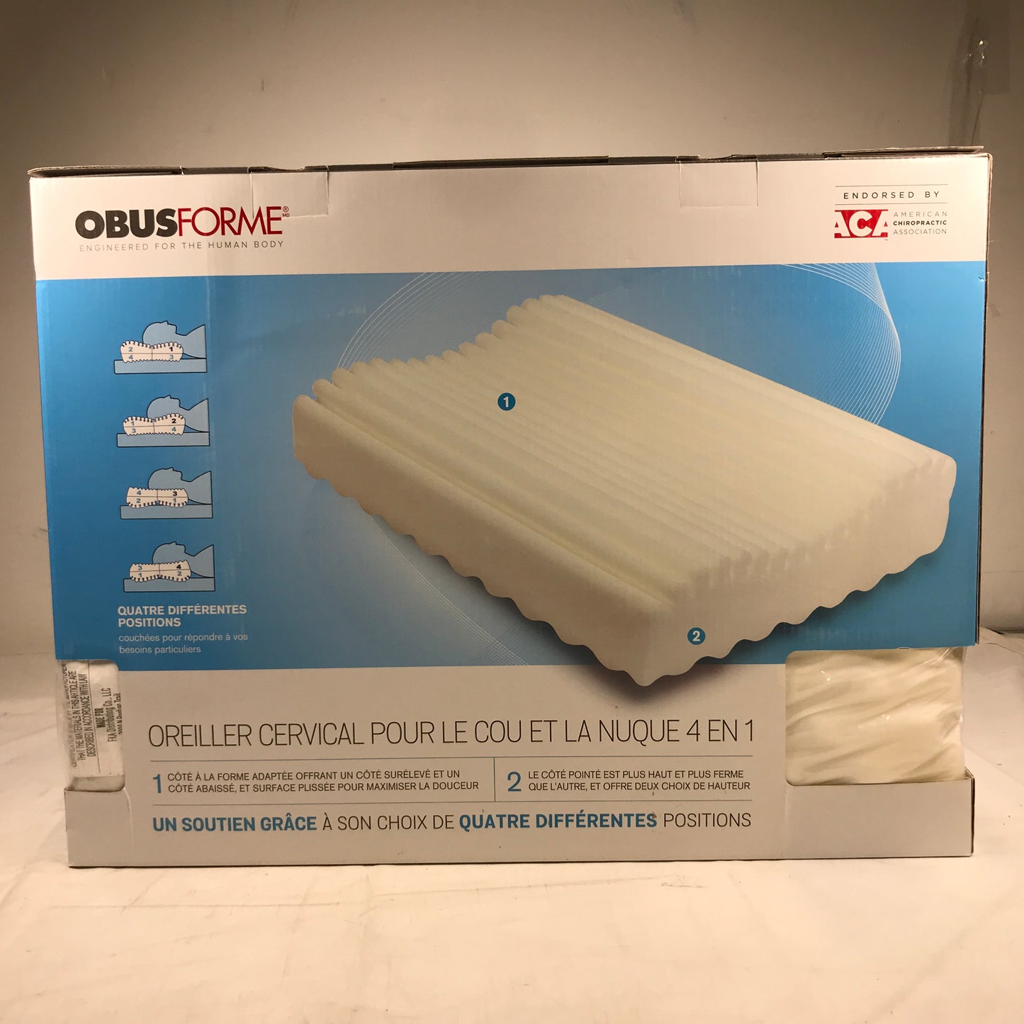 OBUSFORME Neck & Neck 4 in 1 Cervical Pillow