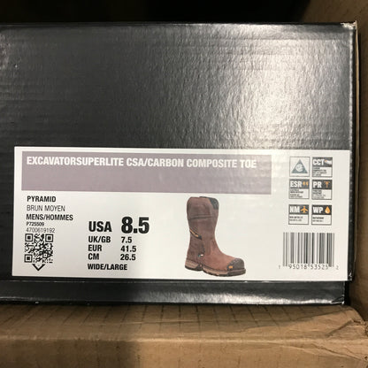 Cat Footwear Men's Excavator Superlite Pull-On Waterproof Carbon Composite Toe CSA Work Boot - Pyramid