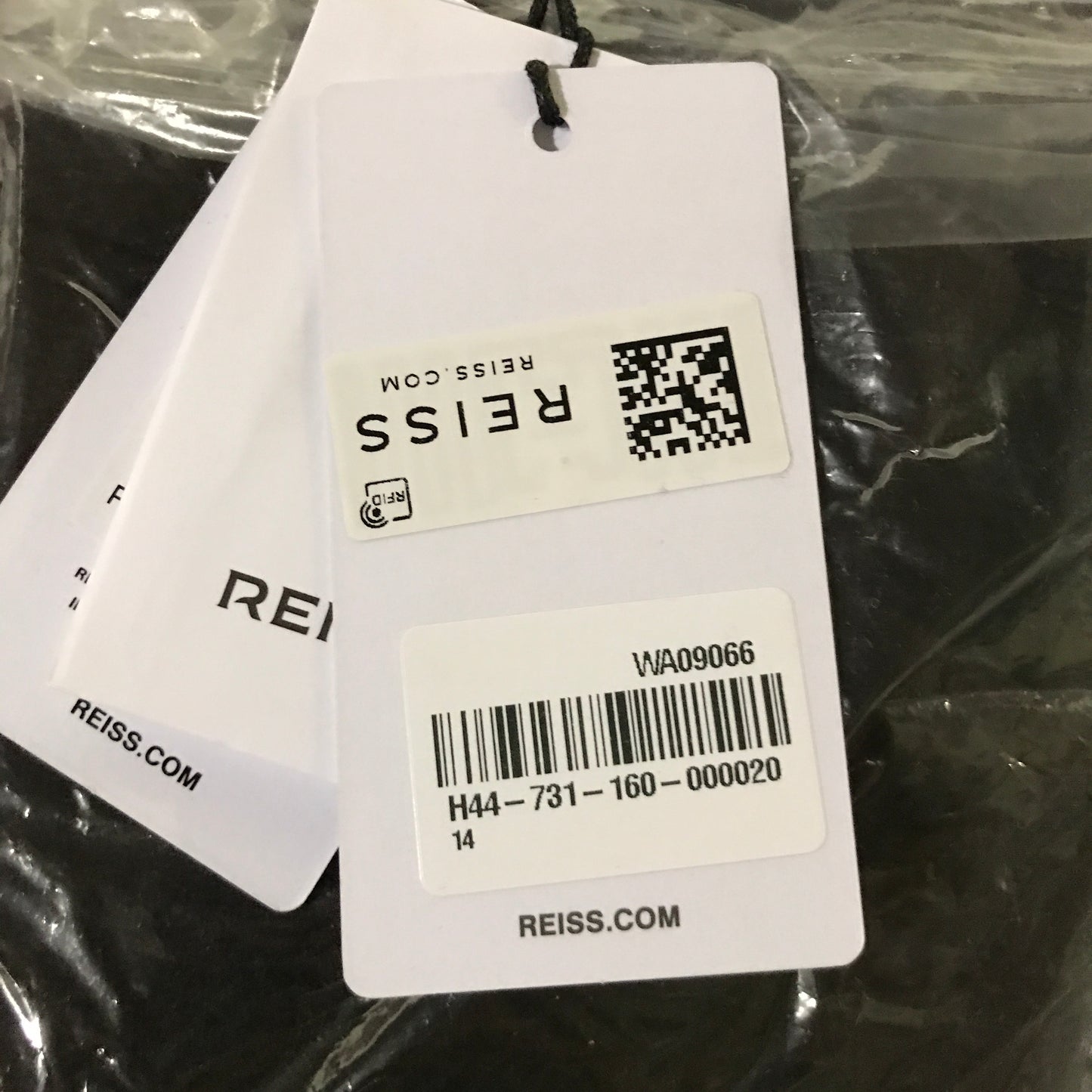 Reiss Max Wool-Blend Wrapover Mid-Length Coat in Chocolate Brown