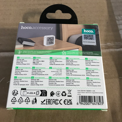 hoco. 2-in-1 Indoor Electronic Hygrothermometer HX40