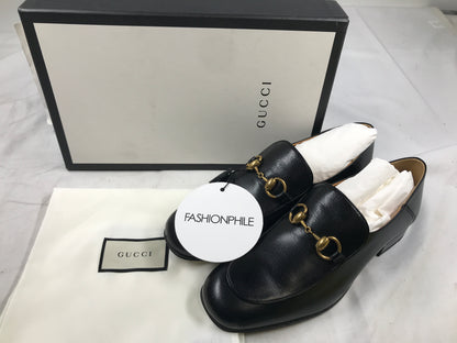 GUCCI Goatskin Horsebit Mid-Heel Loafers - Womens