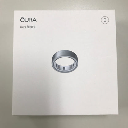 Oura Ring 4 Brushed Silver - Size 6