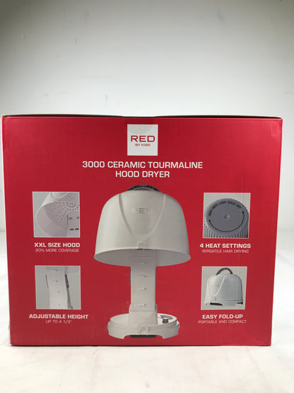 Red by Kiss 3000 Ceramic Tourmaline Professional Hood Dryer