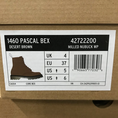 Dr. Martens 1460 Pascal Bex - Desert Brown Milled Nubuck Wp