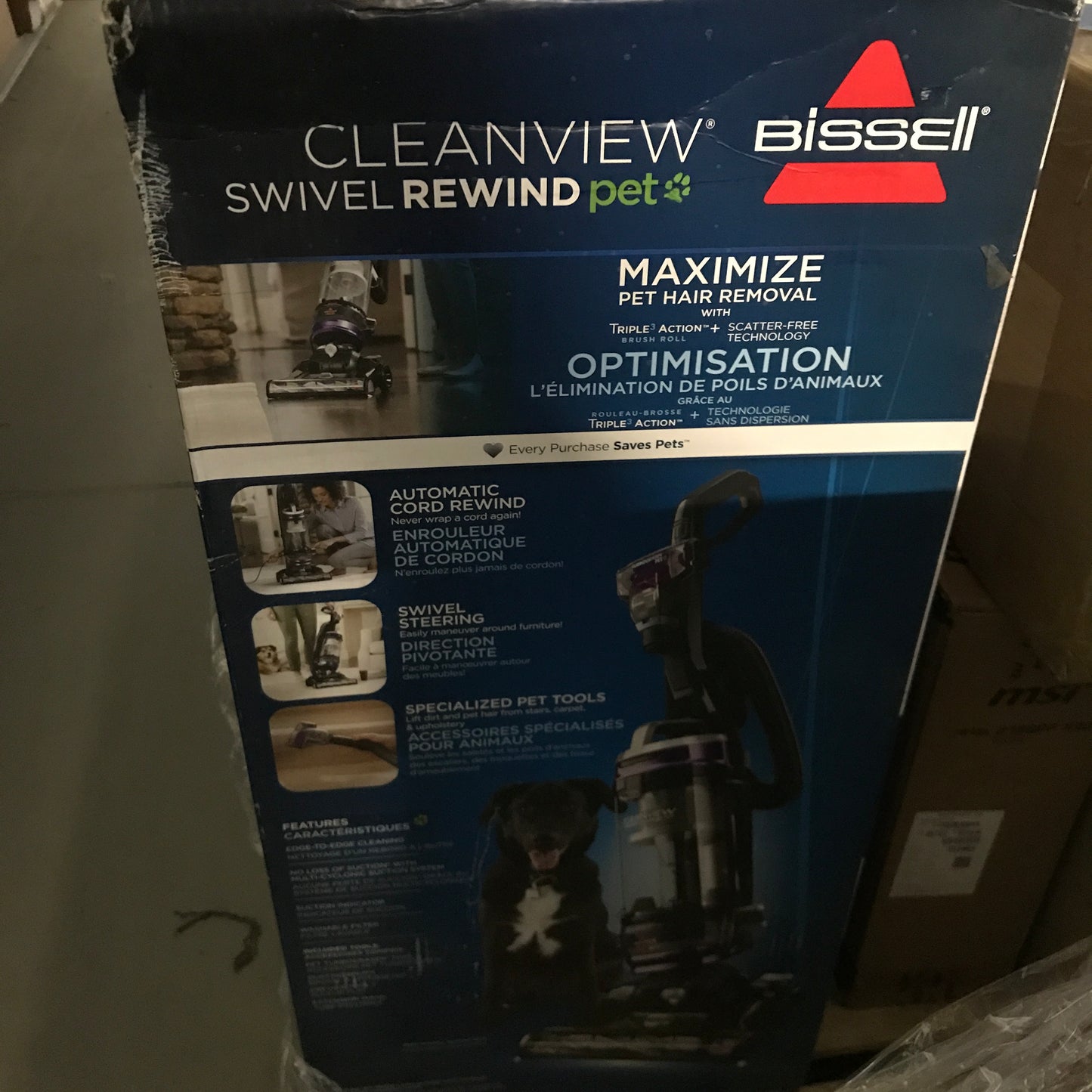 Bissell CleanView Swivel Rewind Pet Upright Vacuum Cleaner