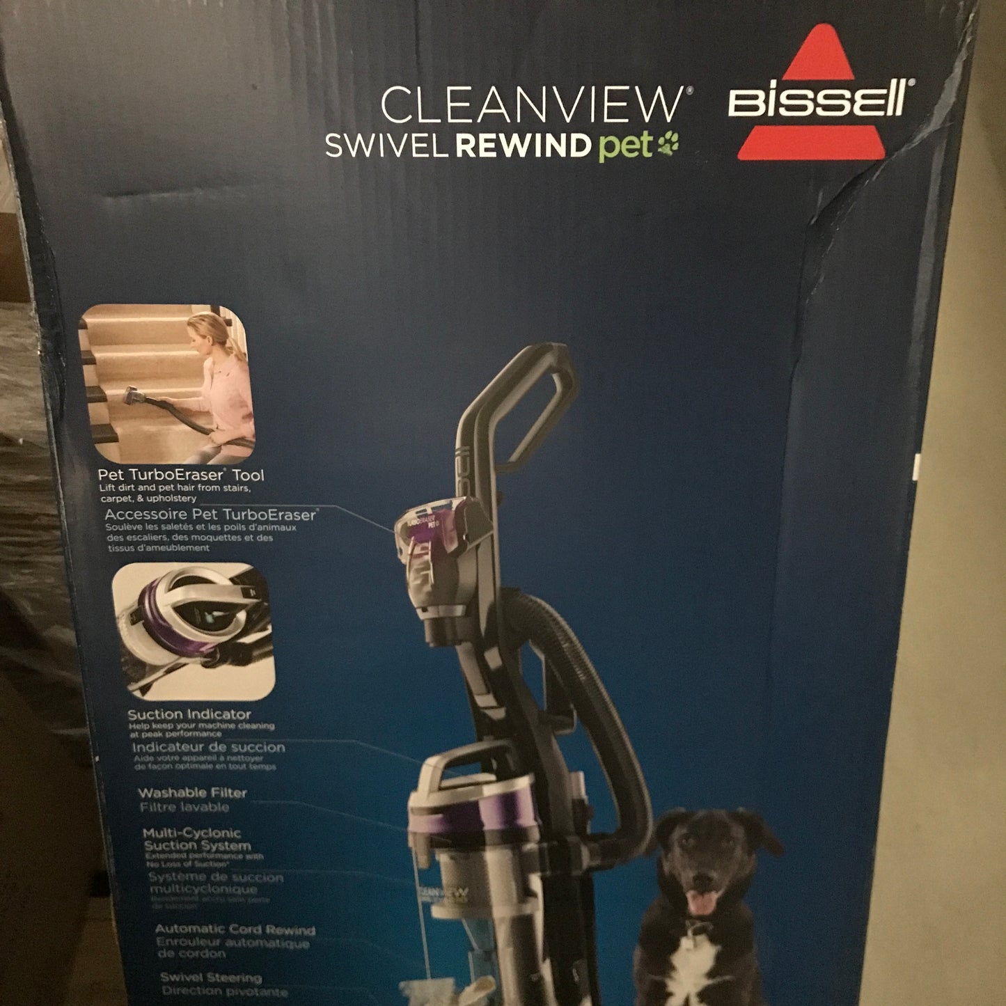 Bissell CleanView Swivel Rewind Pet Upright Vacuum Cleaner