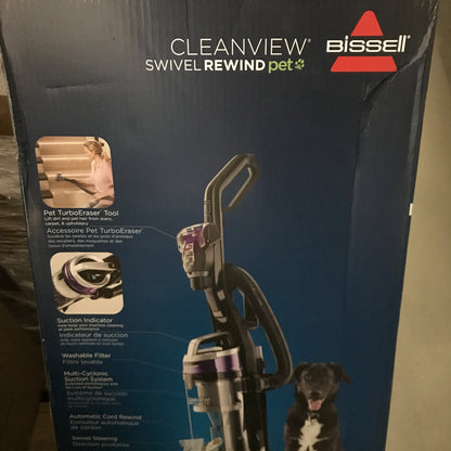 Bissell CleanView Swivel Rewind Pet Upright Vacuum Cleaner