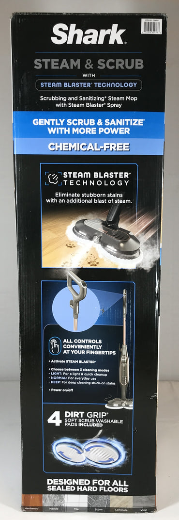 Shark® Steam & Scrub Scrubbing & Sanitizing Steam Mop with 8 Replacement Steam Mop Pads
