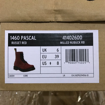 Dr. Martens 1460 Pascal - Russet Red Milled Nubuck Rb