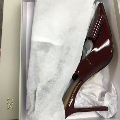 Charles & Keith Lu Patent Leather Bow Blade-Heel Slingback Pumps