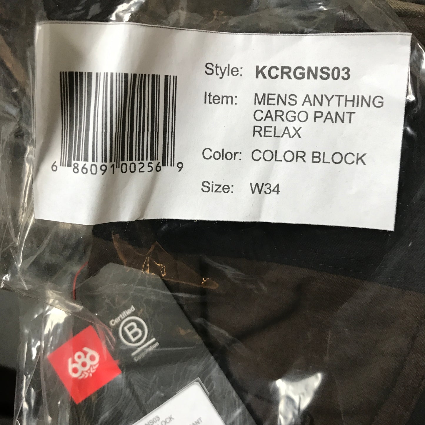 686 Men's Anything Cargo Pant Relaxed Fit - Color Block