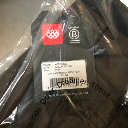 686 Men's Anything Cargo Pant Relaxed Fit - Color Block