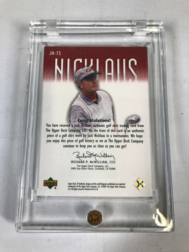 Upper Deck Golf Jack Nicklaus Tour Swatch 2001