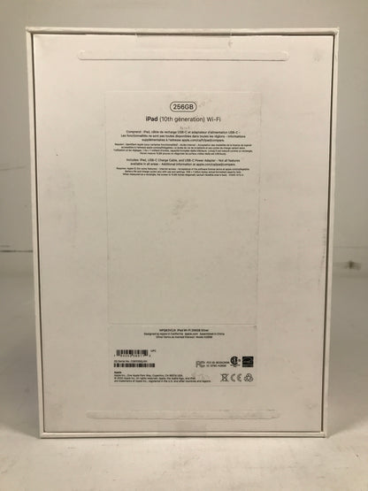 Apple iPad 10th Gen 256GB Wi-Fi