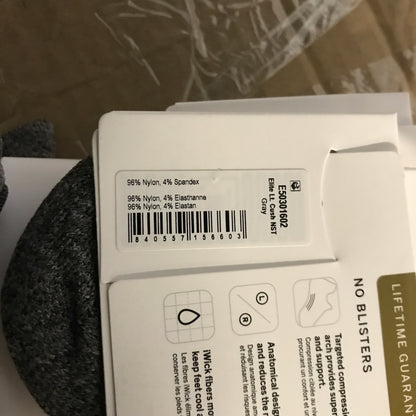 Feetures Elite Light Cushion No Show Tab Socks - Gray - 3 Pack