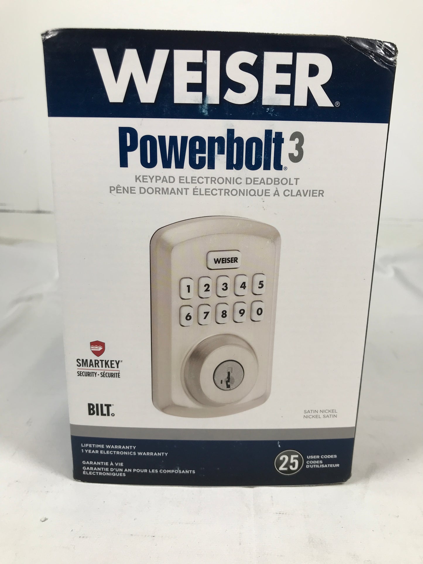 Weiser Powerbolt 3 Electronic Deadbolt - featuring SmartKey