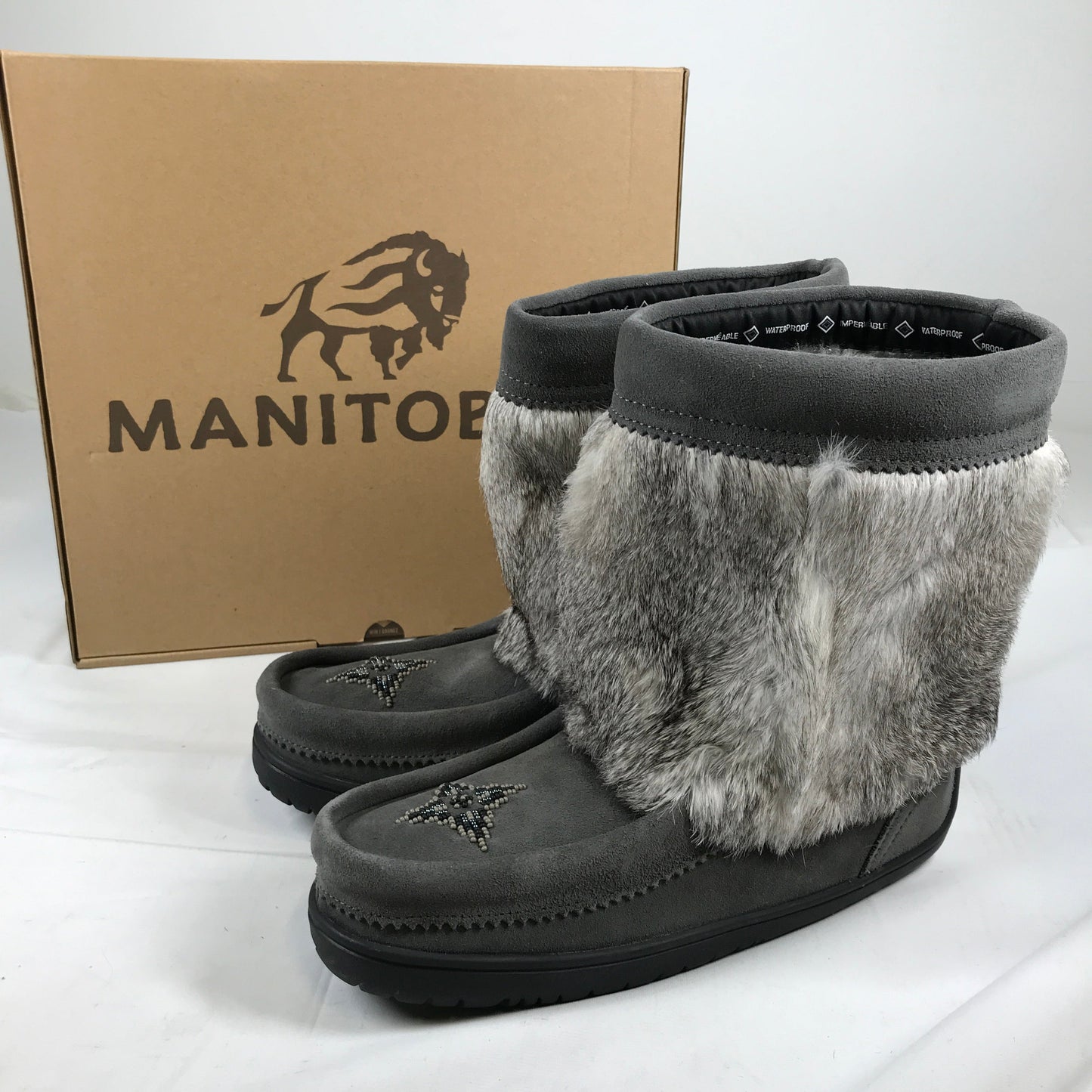 Manitobah Waterproof Half Mukluk - Charcoal