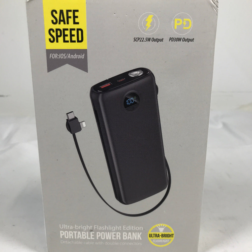 Safe Speed Ultra-Bright Flashlight Portable Power Bank