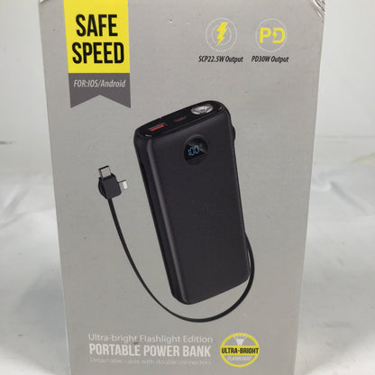 Safe Speed Ultra-Bright Flashlight Portable Power Bank