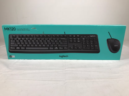Logitech MK120 Corded Keyboard and Mouse Combo