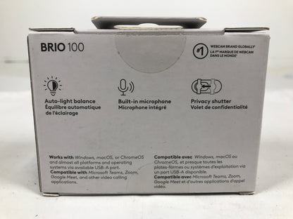 Logitech Brio 100 Full HS 1080p Webcam