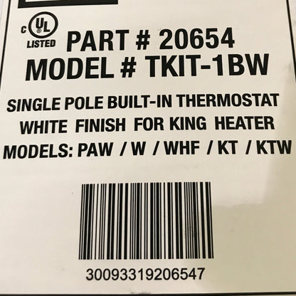 King Electric - Single Pole Built-In Thermostat for King Heater