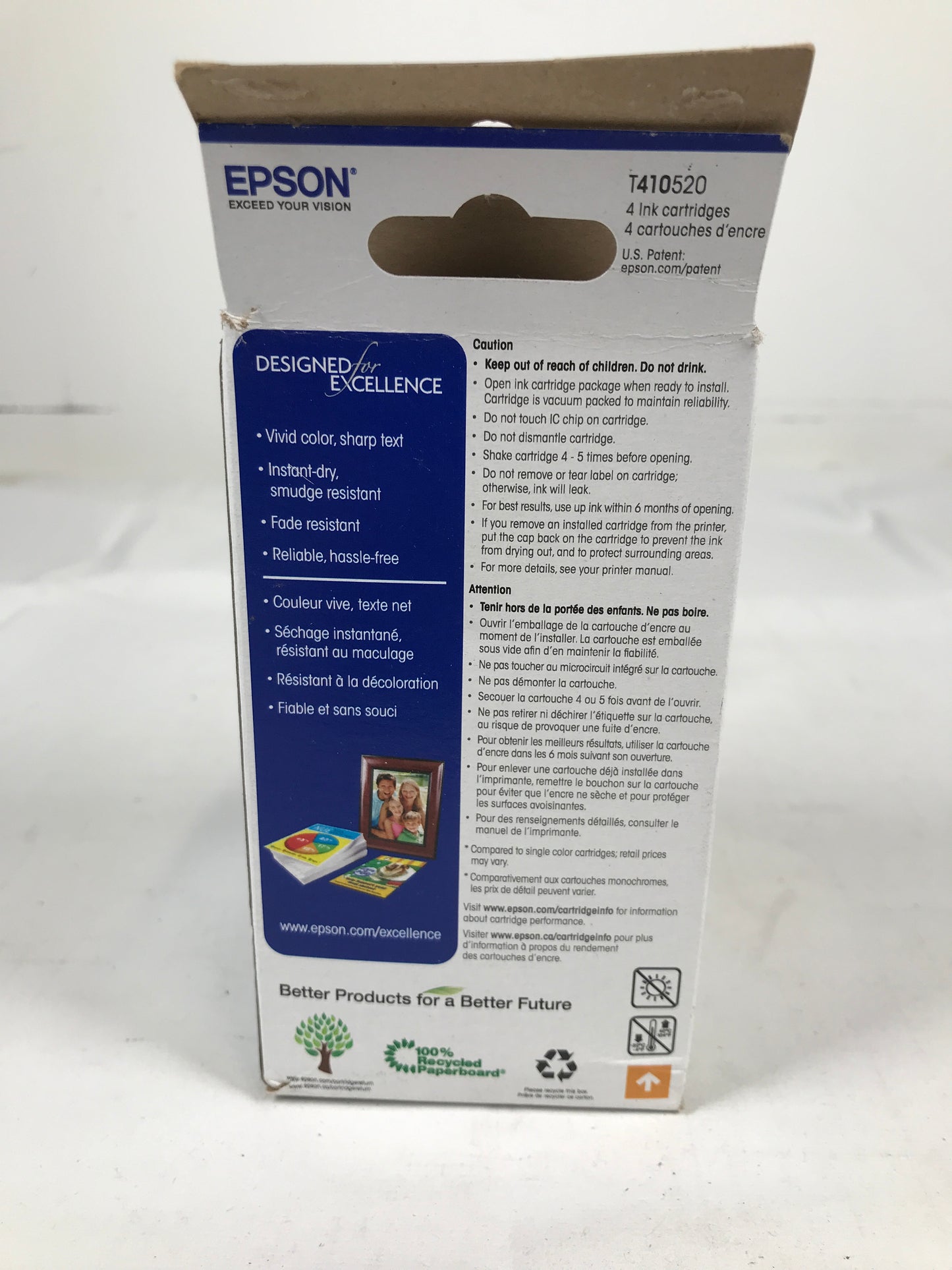 Epson 410, Photo Black and Colour Ink Cartridges, C/M/Y/PK 4-Pack