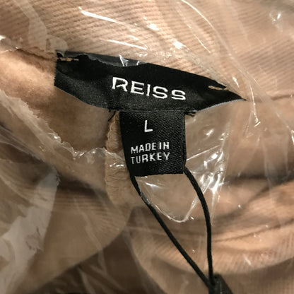 Reiss Costello Cotton-Blend Fleece-Back Polo Shirt in Pink