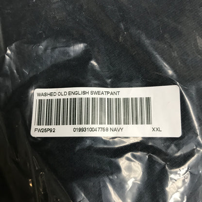 Supreme Washed Old English Sweatpant - Navy
