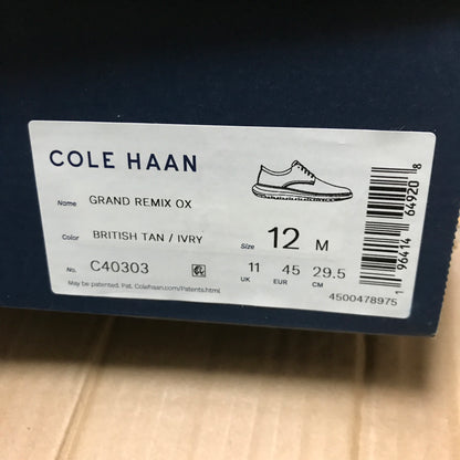 Cole Haan Men's Grand Remix Oxfords - British Tan-Ivory