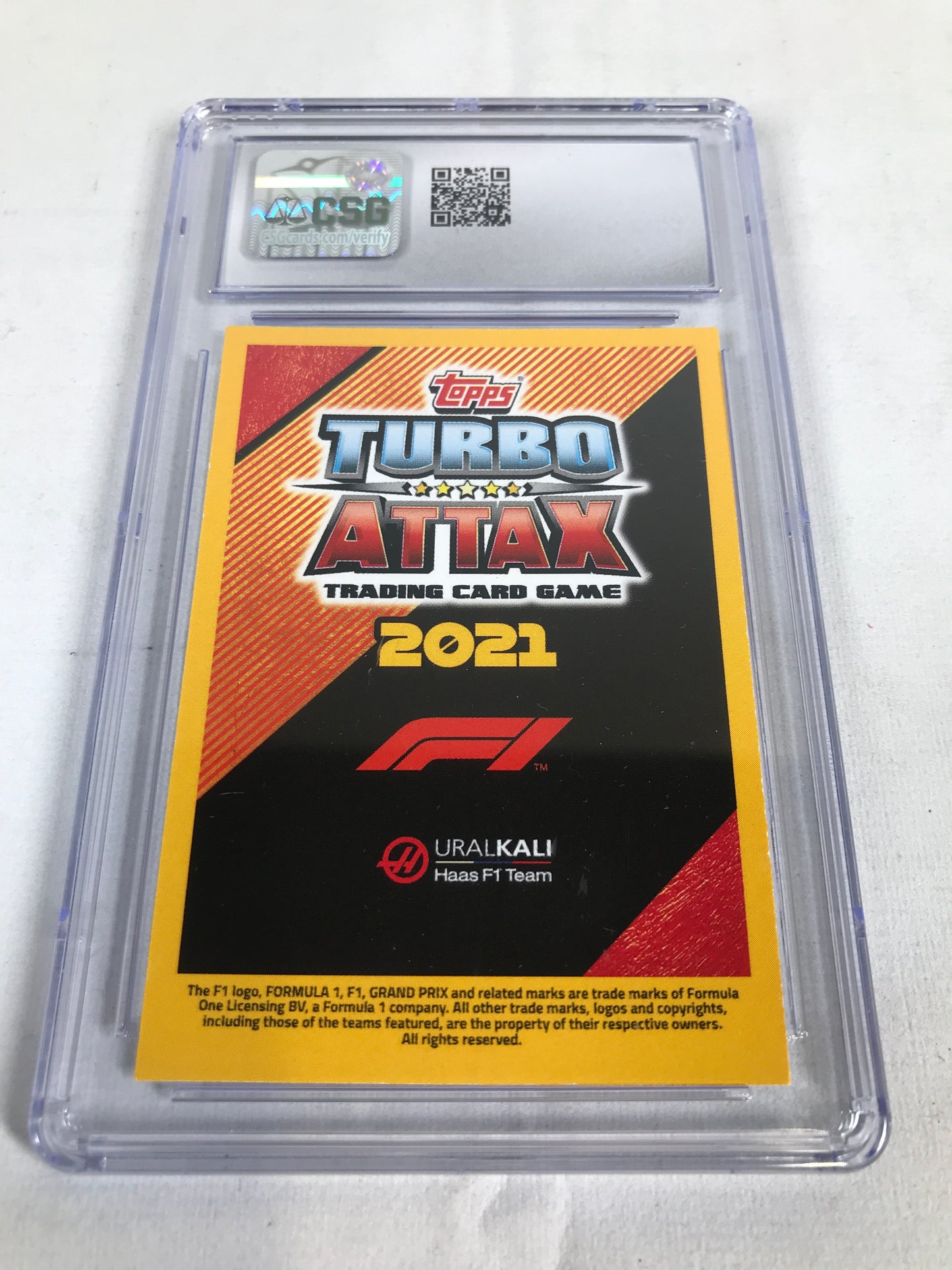 Topps Turbo Attax Formula 1 #183 Nikita Mazepin - Mint 9 - 2021