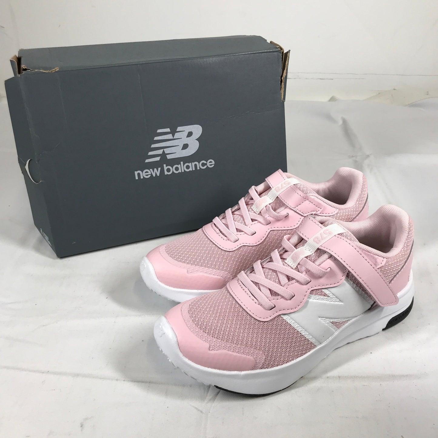 New Balance Kids' 578v1 Bungee Lace with Top Strap - Pink