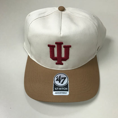 47 Indiana Hoosiers Snapback Hat - Cream/Tan