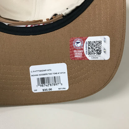 47 Indiana Hoosiers Snapback Hat - Cream/Tan