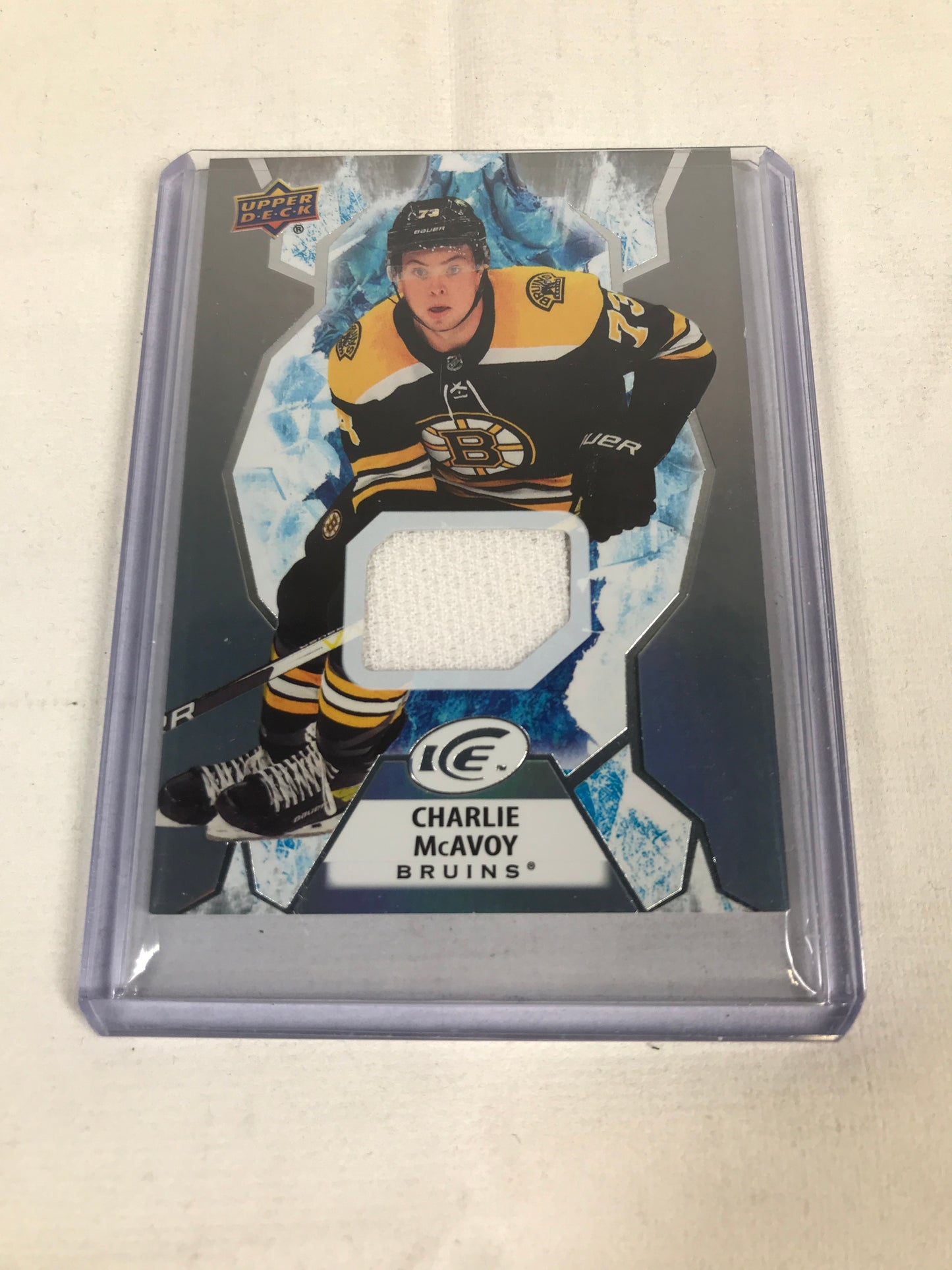 Upper Deck NHL Charlie McAvoy Game-Used Hockey Memorabilia 2021-22