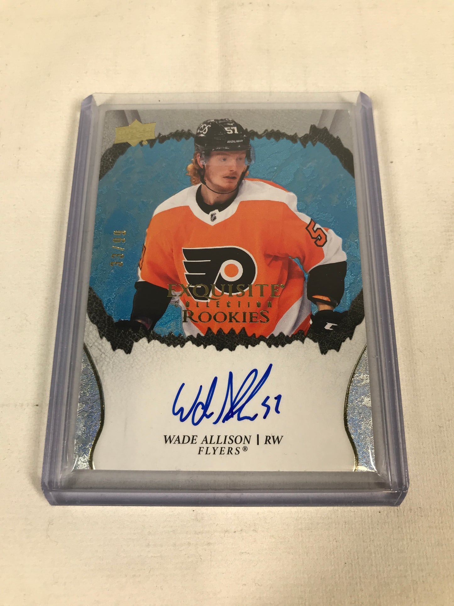 Upper Deck NHL Signed Wade Allison Exquisite Collection Rookies