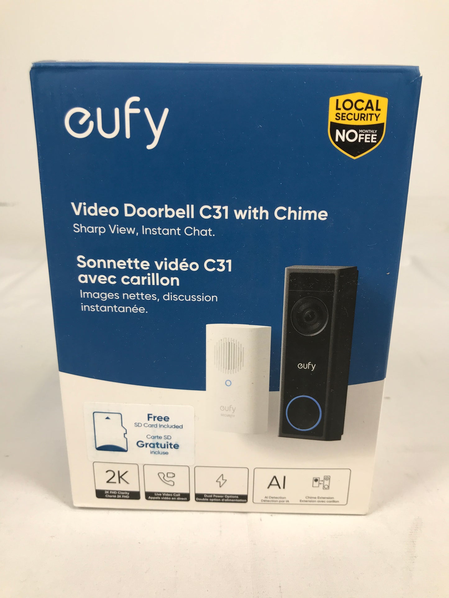 eufy Video Doorbell C31 with Chime