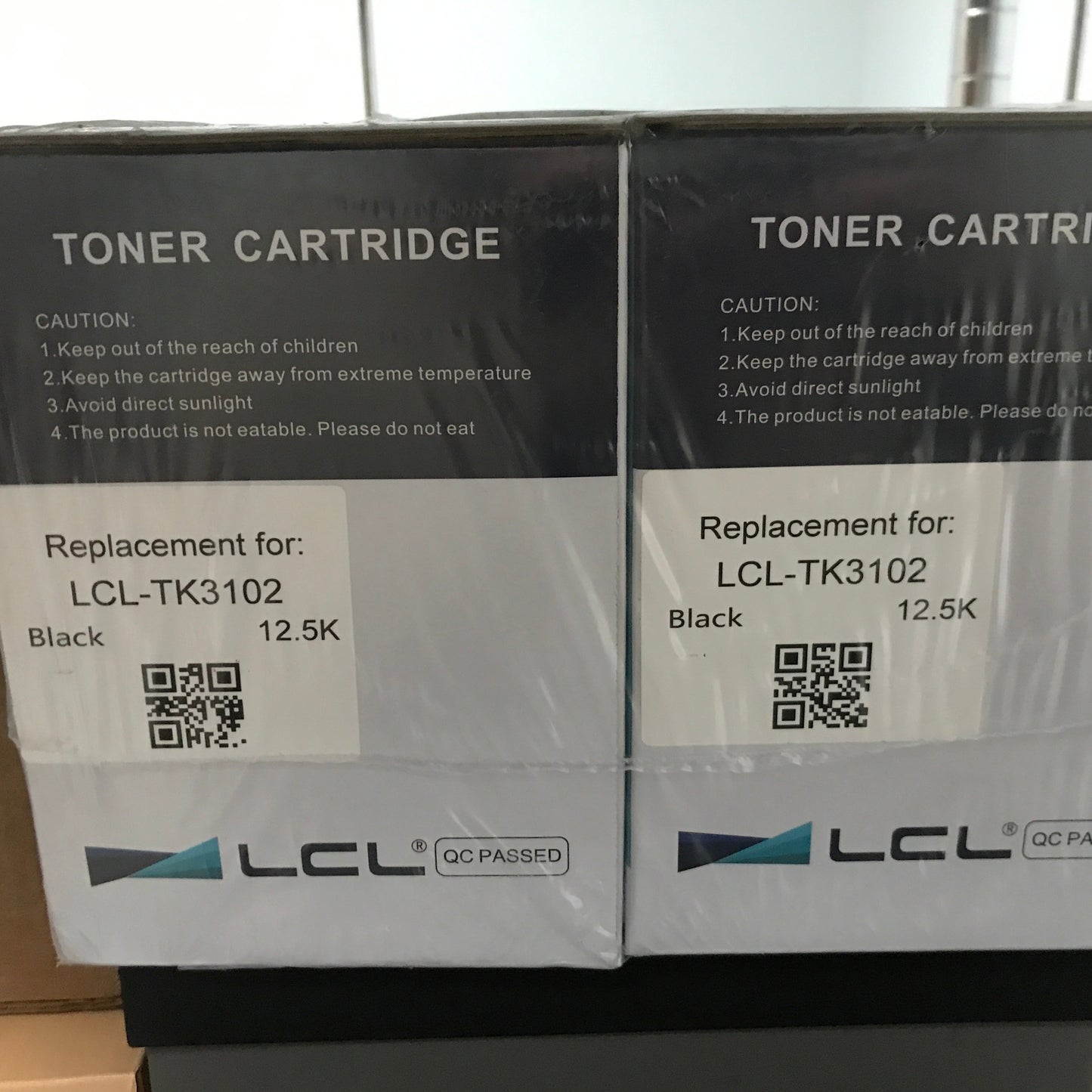 LCL Black Toner Cartridge Compatible for TK3102 - 2 Pack