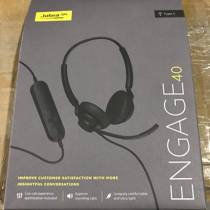 Jabra Engage 40 Inline Link USB-C UC Stereo