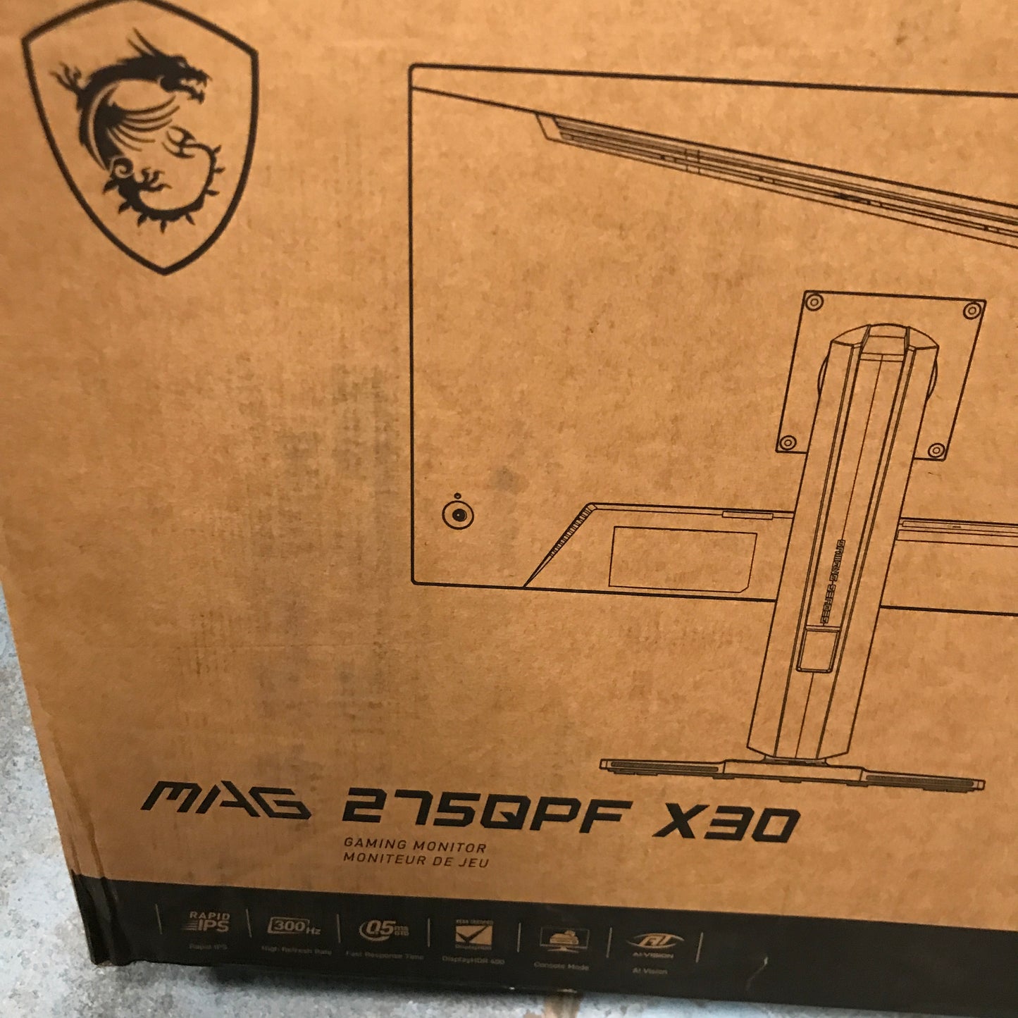 MSI - MAG 275QPF X30 27" QHD 300Hz 1ms Adaptive Sync Gaming Monitor - Black