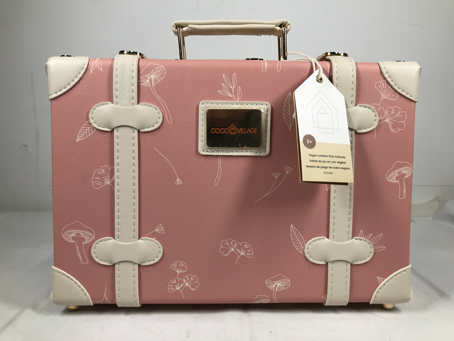 Coco Village Vegan Leather Play Suitcase - Petunia