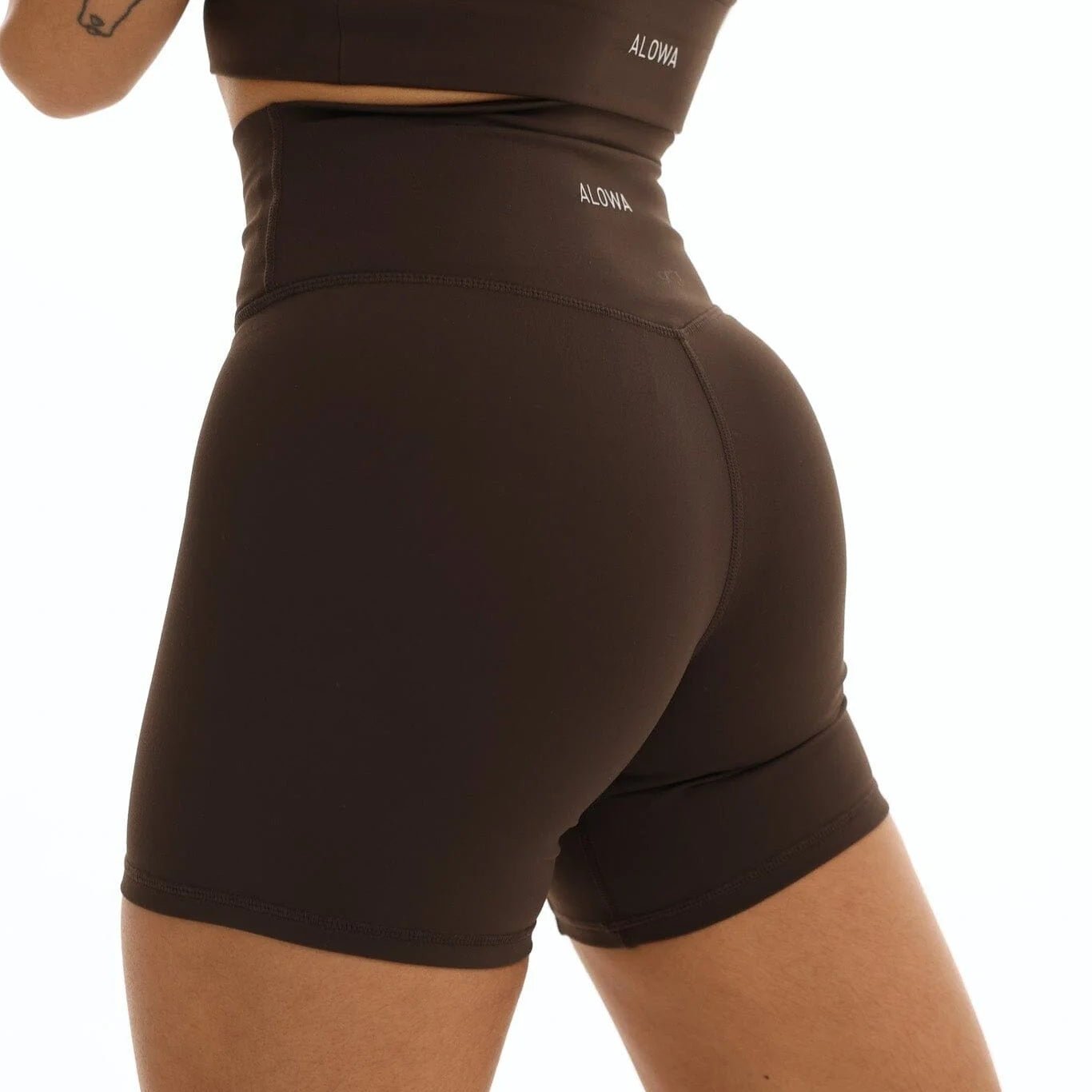 Alowa Apparel Kayli Biker 5" Short - Dark Truffle
