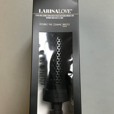 LarisaLove Onyx Collection: Ceramic & Ion Round Brush - 3 Pack (1.7" / 2" / 2.5")