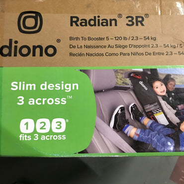 diono Radian 3R All-In-One Convertible Car Seat - Black Jet