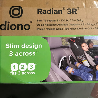 diono Radian 3R All-In-One Convertible Car Seat - Black Jet