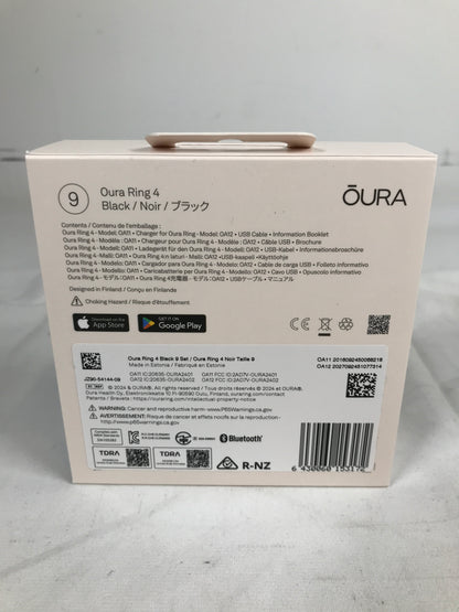 Oura Ring 4 Black - Size 9