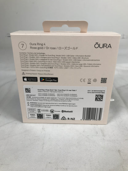 Oura Ring 4 Rose Gold - Size 7